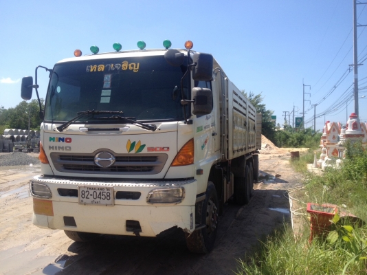 HINO 344  พ่วง 22 ล้อบรรทุกหินทราย  3 เพลา