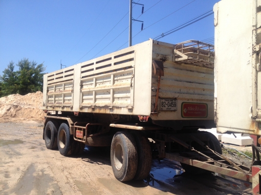 HINO 344  พ่วง 22 ล้อบรรทุกหินทราย  3 เพลา