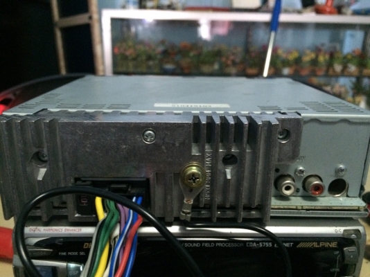 Alpine CDE-121J USB MP3 CD AUX ปรีเอ้า1ชุด มือ2 ญี่ปุ่น สภาพสวย