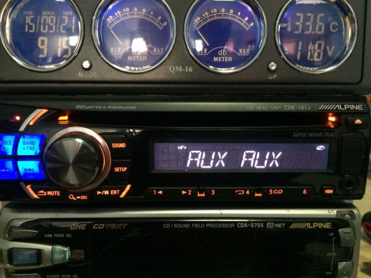 Alpine CDE-121J USB MP3 CD AUX ปรีเอ้า1ชุด มือ2 ญี่ปุ่น สภาพสวย