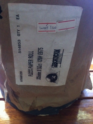 กระดาษทรายม้วน ยี่ห้อคนป่า((ออสเตรเลีย))เต็มม้วนจากโรงงาน  ของใหม่โล๊ะสต๊อค