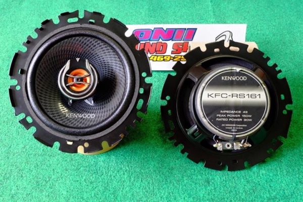 ลำโพง Kenwood รุ่น KFC-RS161 ลำโพงแกนร่วม 2 ทาง ขนาด 6" กรวยคาร์บอนไฟเบอร์