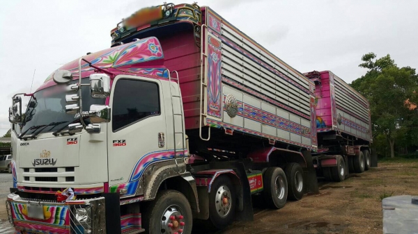 ISUZU 360. ปี55 พ่วงแม่ลูกเกษตรดั้ม สภาพสวยๆ แม่12ล้อ