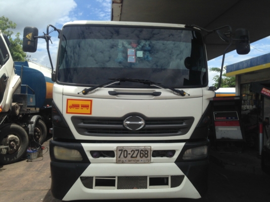 รถแทงค์ 10 ล้อ ฮีโน่ MEGA เครื่อง P11C 320HP สองเพลา แทงค์เหล็ก ใส่ได้ประมาณ 18 ตัน รถวิ่งน้ำมันพืช