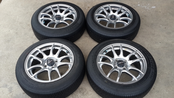 Lenso Spec-E ขอบ 15 4รู100 ยาง Bridgestone ปี12