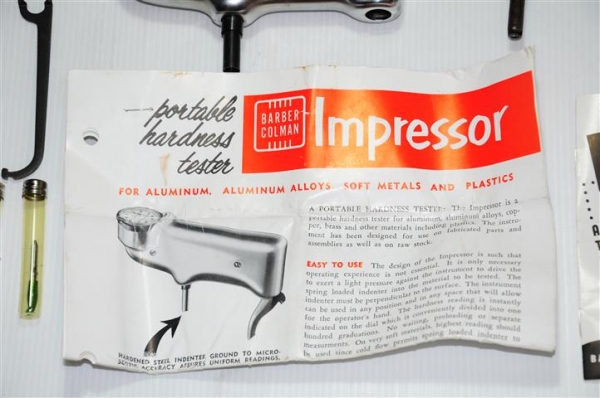 ขายเครื่องมือทดสอบความแข็งของผิววัสดุ ( Hardness Tester ) ยี่ห้อ Barber Colman Made in USA