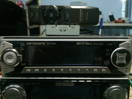 Pioneer DEH-P9900 รุ่นใหญ่ ซิ้งดำ CD AUX EQ13ฺBand โปรเซอเซอร์ กราฟฟิกหน้าจอ สไลด์ไฟฟ้่า ปรีเอ้า2ชุด กล่องไฟแยก มีสายแปลงAUX พร้อมรีโมท ผลิดญี่ปุ่น มือ2 ญี่ปุ่น