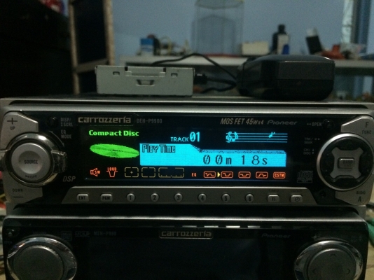 Pioneer DEH-P9900 รุ่นใหญ่ ซิ้งดำ CD AUX EQ13ฺBand โปรเซอเซอร์ กราฟฟิกหน้าจอ สไลด์ไฟฟ้่า ปรีเอ้า2ชุด กล่องไฟแยก มีสายแปลงAUX พร้อมรีโมท ผลิดญี่ปุ่น มือ2 ญี่ปุ่น