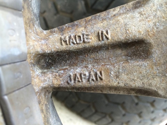 ขายล้อ asahi made in japan 15x6 et5 5รู139.7 ใส่เบี้ยน วีทาร่า jimny