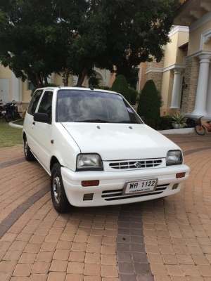 ขาย. Daihatsu mira mint ปี97 แท้เครื่องหัวฉีด660ccเกียร์ ธรรมดา สีขาวมุก ทำใหม่ นอก ใน สวยๆ ภายในหุ้มใหม่. ช่วงล่างทำมาใหม่. แบตใหม่ 7/9/58 ยางใหม่ ปี15ต้นปี. เพิ่งเปลียน รถสวย พร้อมใช้งาน. ประหยัดน้ำมัน. หาทีจอดรถง่าย. เบาะด้านหลังพับ เก็บของได้เยอะครับ.