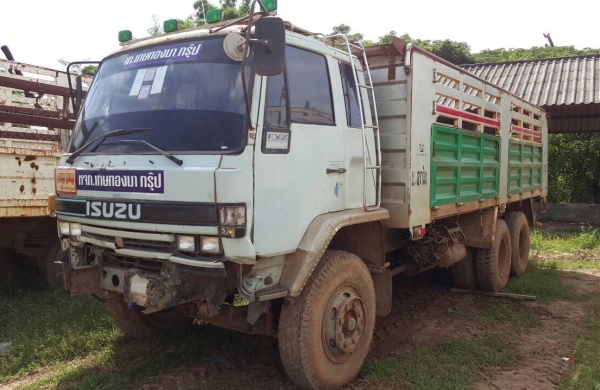 ขายรถพ่วง ISUZU FXZ23NFPR ROCKY 240 ดั้มแม่-ลูก เครื่อง 6SD1 240 แรงม้า เกียร์ Easton คัสซีสวยตลอดเส้น ยางเต็ม แอร์เย็น ทะเบียนพร้อมโอน