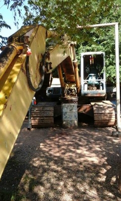 ขายรถขุดแบ็คโค KOMATSU PC200-5 บูมอาร์มเดิม เอวดีเครื่องแห้ง ทำช่วงล่างให้ พร้อมลงงาน