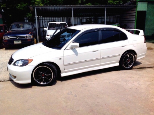 ขาย/แลก/เทิร์น Civic ES ตาเหยี่ยวแท้ 04 เกียร์ออโต้ติดแก๊ส LPG หัวฉีด