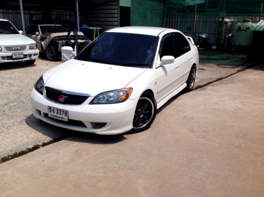 ขาย/แลก/เทิร์น Civic ES ตาเหยี่ยวแท้ 04 เกียร์ออโต้ติดแก๊ส LPG หัวฉีด