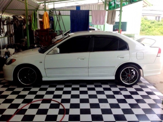 ขาย/แลก/เทิร์น Civic ES ตาเหยี่ยวแท้ 04 เกียร์ออโต้ติดแก๊ส LPG หัวฉีด