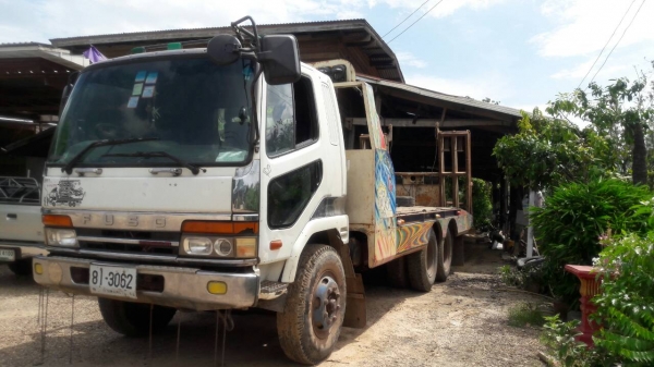 สิบล้อ 2เพา มิตซู ไอ้หลง6D15 2เพาท้ายลากรถเกียว สภาพดีสวยพร้อมใช้งาน ภาษีไม่ขาด ทะเบียนพร้อมโอน