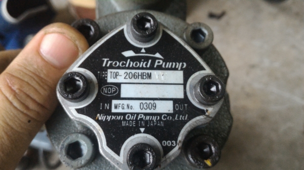 ชุดมอเตอร์พร้อมป็้มน้ำมันแรงดันสูง Motor Trochoid Pump  จากญี่ปุ่น ขนาด 400 W. ต่อใช้ไฟบ้าน 220 V.ได้