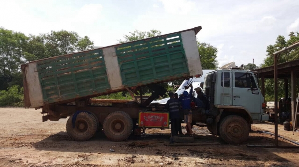 ขายรถพ่วง ดั้มแม่-ลูก ROCKY 240 นางฟ้าแท้ FXZ23NFP R เครื่อง 6SD1 240 แรงม้า เกียร์ Easton คัสซีสวยตลอดเส้น ยางเต็ม แอร์เย็น ทะเบียนพร้อมโอน