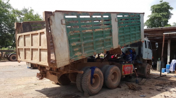 ขายรถพ่วง ดั้มแม่-ลูก ROCKY 240 นางฟ้าแท้ FXZ23NFP R เครื่อง 6SD1 240 แรงม้า เกียร์ Easton คัสซีสวยตลอดเส้น ยางเต็ม แอร์เย็น ทะเบียนพร้อมโอน