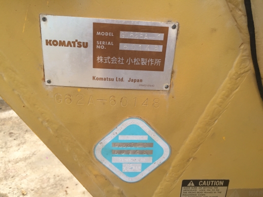 รถเกรด KOMATSU GD625A..เล่มทะเบียน..รถสวยพร้อมใช้..ขาย 1.45ล้านเอง...