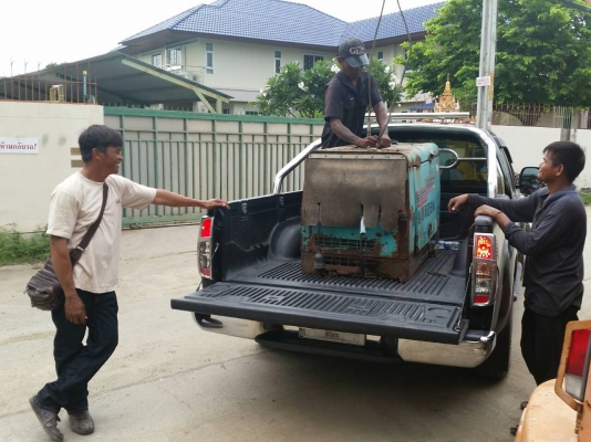 แจ้งลูกค้าครับ tractor-backhoe ได้ส่งตู้เชื่อมพร้อมปั่นไฟขึ้นรถไปจังหวัดพิจิตรเรียบร้อยแล้วครับ
