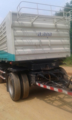 ขายดาวน์รถบรรทุก 22 ล้อพ่วงแม่ลูกดัมพ์ ISUZU DECA 360 แรงม้าปี 2557 ลูกพ่วงสามมิตร 3 เพลา ขายดาวน์ 500000