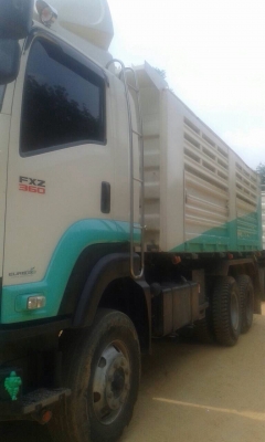 ขายดาวน์รถบรรทุก 22 ล้อพ่วงแม่ลูกดัมพ์ ISUZU DECA 360 แรงม้าปี 2557 ลูกพ่วงสามมิตร 3 เพลา ขายดาวน์ 500000