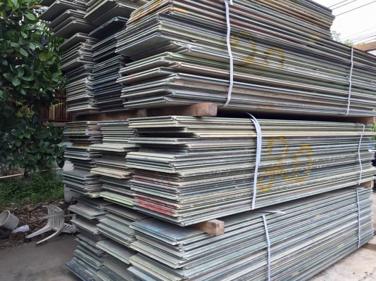 แผ่นอลูมินียมรองขาเครน 360x60x4cm มีบริการตัด ส่ง