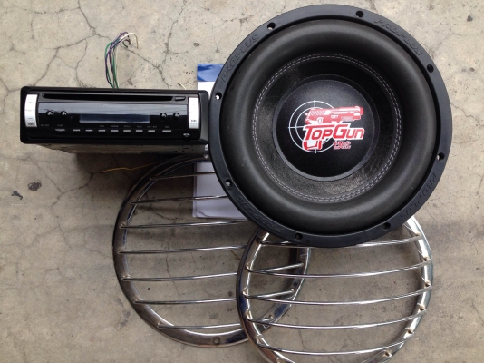 ลำโพงซับ 10 นิ้ว วิทยุ ฝาครอบ