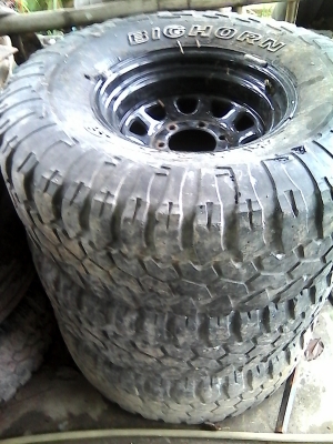 ขายแม็ค off road  หน้ากว้าง 15x8 นิ้ว ออฟ -25  + ยาง maxis  ดอกน้อย  ราคา เส้นละ  3000 บาทมี 4 เส้น