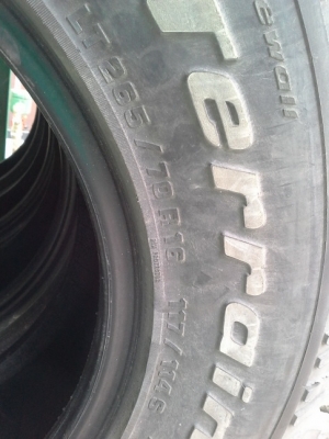 BF All USA. 265/70/16 ปี10 ดอก1.1cm. สภาพสวยๆ 1ชุด