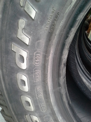 BF All USA. 265/70/16 ปี10 ดอก1.1cm. สภาพสวยๆ 1ชุด