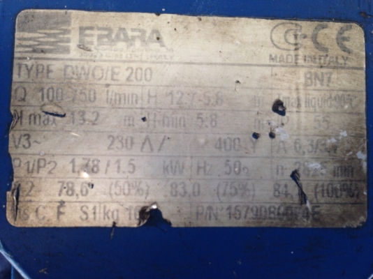 ขายปั้มน้ำหอยโข่งหัวปั้มสแตนเลส Ebara 2HP. 380V สภาพสวย วิ่งนิ่มเดิมๆพร้อมใช้งาน ขายปั้มน้ำหอยโข่งหัวปั้มสแตนเลส Ebara 2HP. 380V สภาพสวย วิ่งนิ่มเดิมๆพร้อมใช้งาน