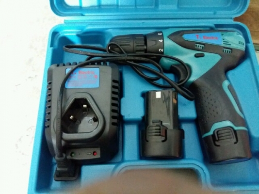 สว่านไขควง ไร้สาย 12v. E-Electric