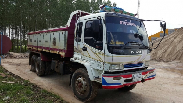 ขายรถพ่วง ดั้มแม่-ลูก ISUZU DECA 270 EURO 2 ปี 48 เครื่องดำ เกียร์เดิม ZF คัสซีสวยแต่มีคราบสนิมหน่อย ทะเบียนพร้อม ราคาต่อรองได้ครับ