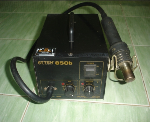 ขายเครื่องเป่าลมร้อน ถอดอุปกรณ์ SMD Hot air ATTEN 850b