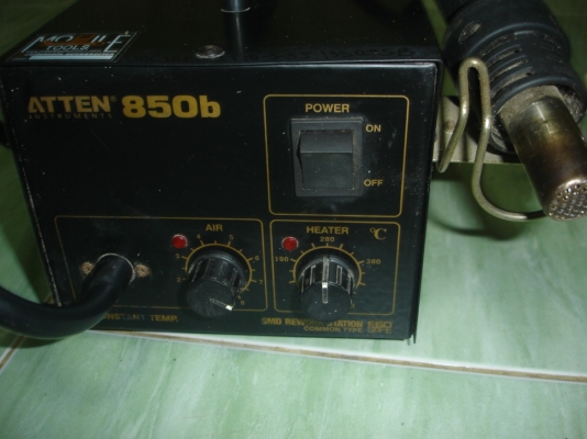 ขายเครื่องเป่าลมร้อน ถอดอุปกรณ์ SMD Hot air ATTEN 850b