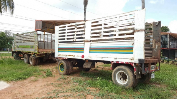 ขายรถพ่วง แม่ดั้ม-ลูกไม่ดั้ม ISUZU FVZ32MZPR วางเครื่อง 6BG1 เทอร์โบอินเตอร์ 230 แรงม้า เกียร์ Eston ช่วงล่าง 240 เบรคทิฟฟี่ชุดใหญ่ คัสซีสวยตลอดเส้น ทะเบียนพร้อมโอนครับ