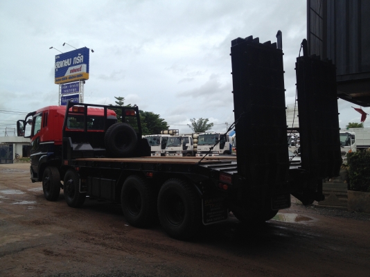 ขาย 12 ล้อหางบรรทุกแมคโค FUSO SUPERGREAT เครื่อง 6M70ฆษ.ญษซ 7.50 เมตรรวมช่องติดเครน 1 เมตร ยาง 1000/20 พร้อมทะเบียน รถสวยพร้อมใช้