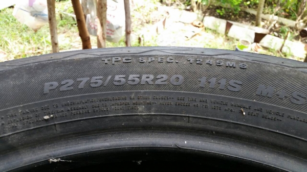 ขายยางอะไหล่รถ ขอบ 20 นิ้ว 4 เส้น(สภาพดี)