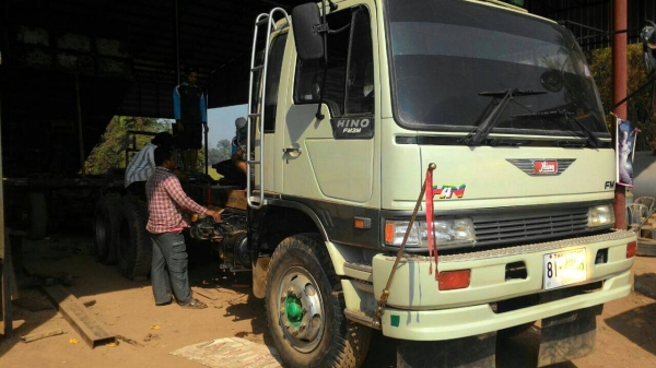 ขาย HINO 3M 240 แรง สองเพลาดั๊ม กระบะเหล็ก
