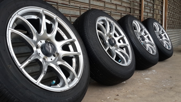 Lenso Spec-E ขอบ 15 4รู100 ยาง Bridgestone ปี12