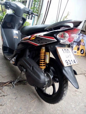 ขายลูกเดียว mio115ตาคู่ท่ออามปี2553 รถบ้านพร้อมใช้ มีเล่มเอกสารครบ