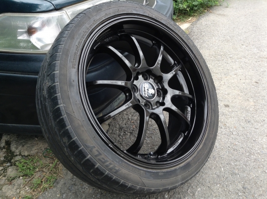 แม็กADVAN Rz-Df ขอบ17นิ้ว 4 รู 100/114 พร้อมยางปี13 แม็กADVAN Rz-Df ขอบ17นิ้ว 4 รู 100/114 พร้อมยางปี13