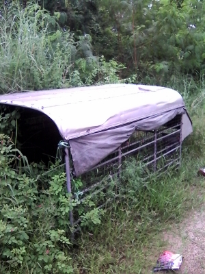 ขายหลังคาเหล็กใส่รถกระบะ ตอนเดียวใส่ BIG M ทุกรุ่น ราคา 3500 บาท