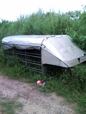 ขายหลังคาเหล็กใส่รถกระบะ ตอนเดียวใส่ BIG M ทุกรุ่น ราคา 3500 บาท