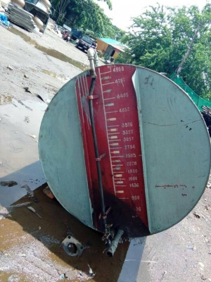 ถังน้ำมัน 5000 ลิตร พร้อมทำสี ทำขาใหม่ ขัดล้างอย่างดี การันตีคุณภาพจากร้านวินิตร ลาดหลุมแก้วครับ