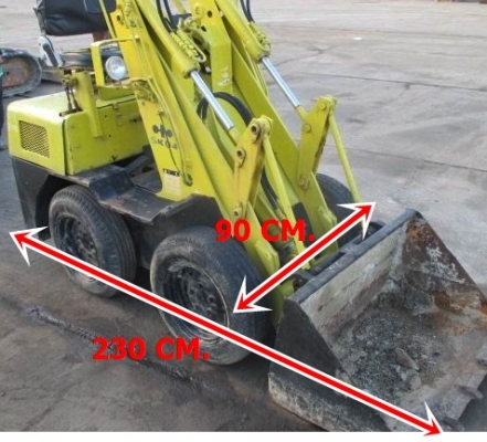 ขายรถตักล้อยาง KOMATSU SK04 เก่านอก