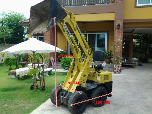 ขายรถตักล้อยาง KOMATSU SK04 เก่านอก