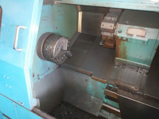 ขายเครื่องกลึงCNCยี่ห้อMazakคอลโทลmazakหัวจับ8นี้วมีจี๋หลังอุปกรณ์ครบ